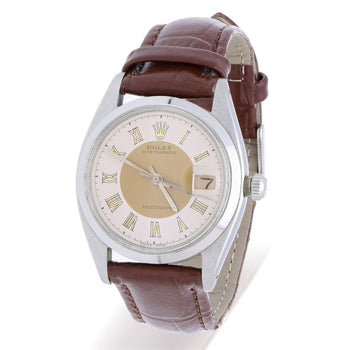 Rolex Oysterdate Precision 6694 Two-Tone Tuxedo Dial Circa 1959 Vintage Watch – Assay Jewelers