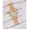 Rolex President Datejust 26mm 18K Gold Emerald & Diamond Ladies Watch