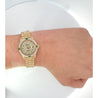 Rolex President Datejust 26mm 18K Gold Emerald & Diamond Ladies Watch