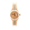 Rolex President Datejust 69178 Ladies 26mm Ruby Diamond Dial 18K Gold Watch