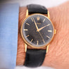 Rolex Speckled Gold Dial 33MM 18K Gold Precision Leather Watch