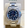 Rolex Yacht-Master 40mm Blue Face Platinum Bezel with Oyster Band - ASSAY