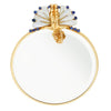 Ruser Freshwater Pearl Sapphire Cherub Vintage Gold Mirror