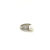 South Sea Pearl with Round Diamond Pave Side stones in Platinum Ring-Rings-ASSAY