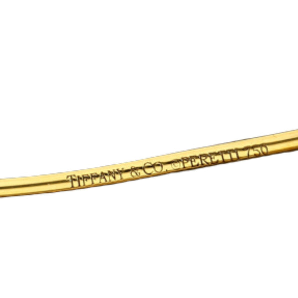 Tiffany & Co Elsa Peretti 18K Yellow Gold Vintage Bangle