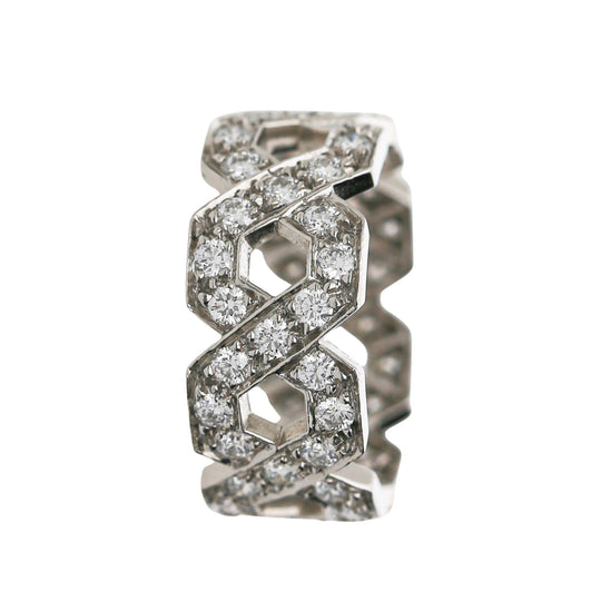 Tiffany & Co Hexagon 1.2 Carat Diamond Platinum Eternity Band Ring