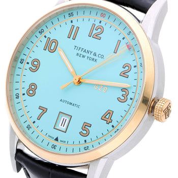 Tiffany & Co. CT60 Tiffany Blue Dial Two-Tone 40mm Full Set Watch – Assay Jewelers