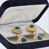 Tiffany and Co. Signed Emerald and Diamond Drop Earrings - ASSAY