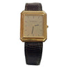 Unisex Tiffany & Co. Rectangular 18k Gold Watch with Leather Strap