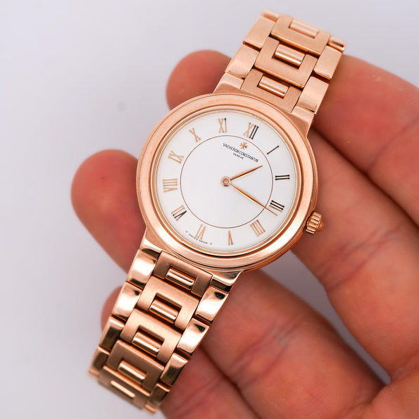 Vacheron Constantin Sovereign 18K Rose Gold 32mm Watch