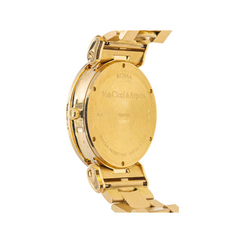 Montre automatique Van Cleef & Arpels en or 18K, cadran noir de 37 mm, bracelet en or – Assay Jewelers