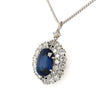 Van Cleef and Arpels Ceylon Blue Sapphire and Diamond Pendant Necklace