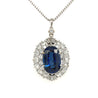 Van Cleef and Arpels Ceylon Blue Sapphire and Diamond Pendant Necklace-Gemstone Pendant-ASSAY