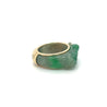 Vintage 14K Yellow Gold Detachable Carved Jadeite Jade Ring-Rings-ASSAY