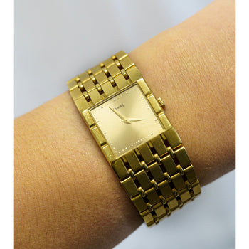 Vintage 18K Gold Piaget Polo 91321-K51 Automatic Watch with Original Pouch – Assay Jewelers