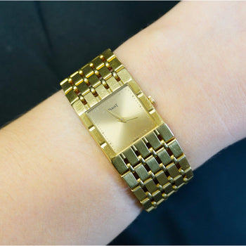 Vintage 18K Gold Piaget Polo 91321-K51 Automatic Watch with Original Pouch – Assay Jewelers
