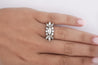 Vintage 1.85 Carat Marquise Cut Diamond Cocktail Platinum East-West Ring