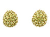 Vintage 25 Carat Peridot Ring & Earring 18K Yellow Gold Jewelry Set