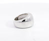 Vintage Cartier Nouvelle Vogue 750 White Gold Dome Ring Circa 1997-Rings-ASSAY