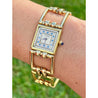 Vintage Cartier Square Link Watch in 14k gold - 21mm - Laides-Watches-ASSAY