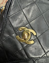 Vintage Chanel Camera 1992 Single Flap Bijoux Chain CC 24K Tassel Handbag Purse