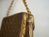 Vintage Chanel Quilted Bronze Lambskin Charm CC 24K Tassel 1992 Handbag Purse