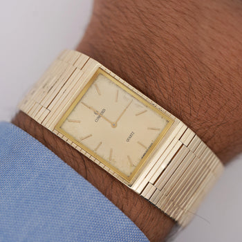 Vintage Concord 14K Gold 25mm Quartz Integrated Bracelet Watch – Assay Jewelers