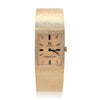 Vintage Omega for Tiffany & Co 14K Gold Textured Dial Manual Wind Bracelet Watch
