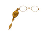 Vintage Retro Era Lorgnette Glasses With 14K Yellow Gold Case