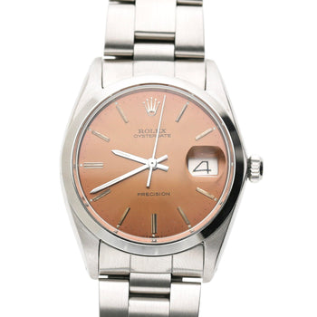 Vintage Rolex Oysterdate Precision 6694 Champagne Brown Dial 34mm Watch – Assay Jewelers