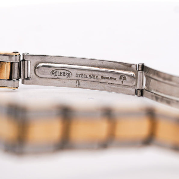 Vintage Rolex Precision 2-Tone Manual Wind Flex Stretch Bracelet Ladies Watch