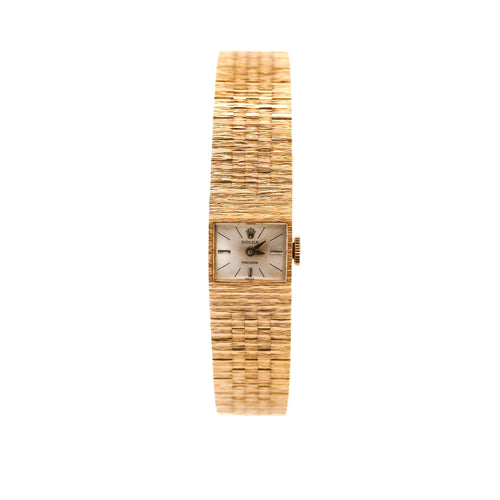 Vintage Rolex Precision Manual Wind 18K Gold Vintage Ladies Watch