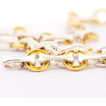 Vintage Tiffany & Co and Paloma Picasso Dog Bone 18K Gold and Silver Link Chain – Assay Jewelers
