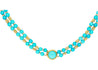 Vintage Turquoise and 14k Gold Bead & Pendant Necklace