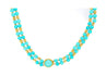 Vintage Turquoise and 14k Gold Bead & Pendant Necklace