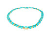 Vintage Turquoise and 14k Gold Bead & Pendant Necklace