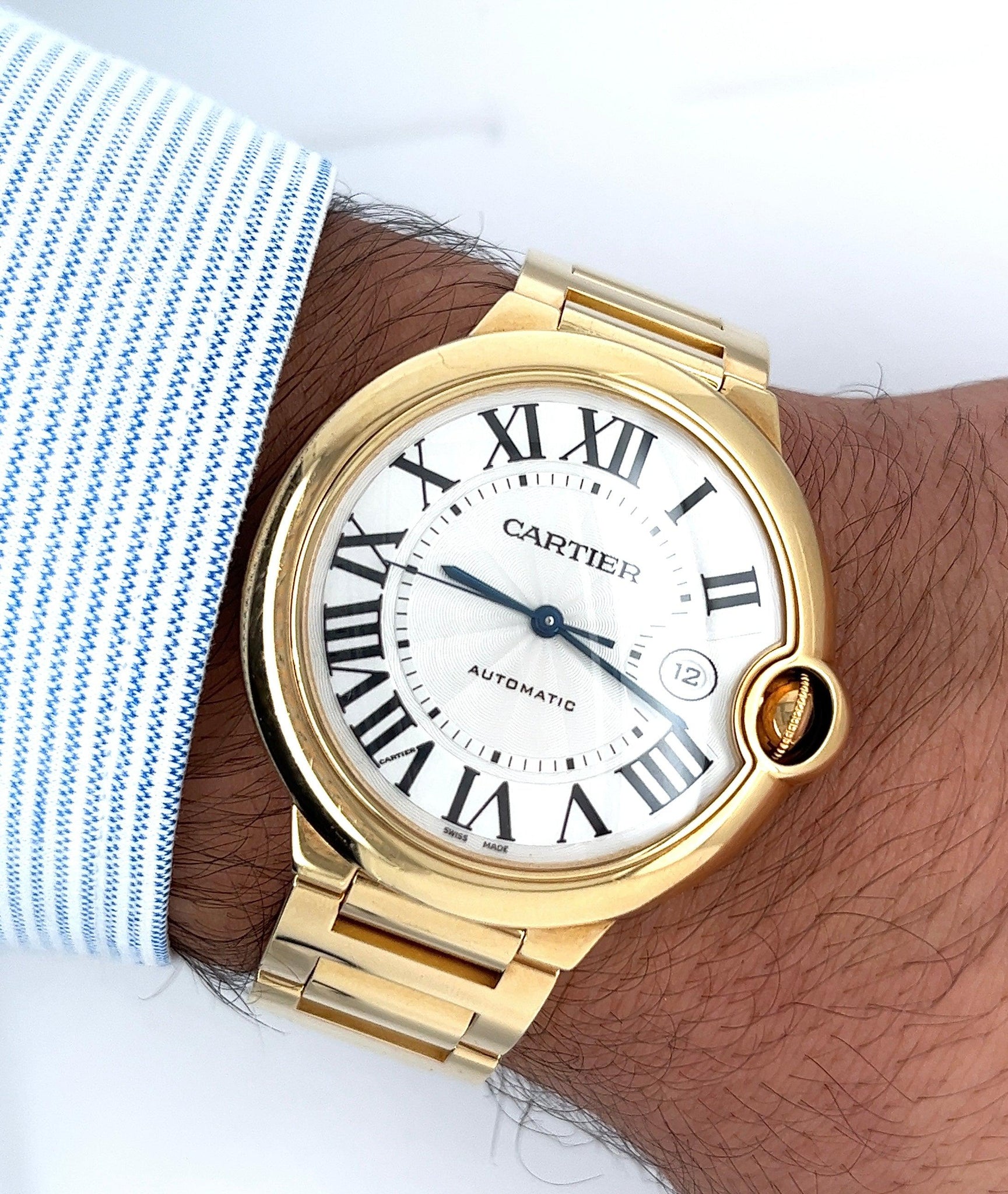 Ballon Bleu de Cartier Automatic 33mm 18-karat rose gold and diamond watch