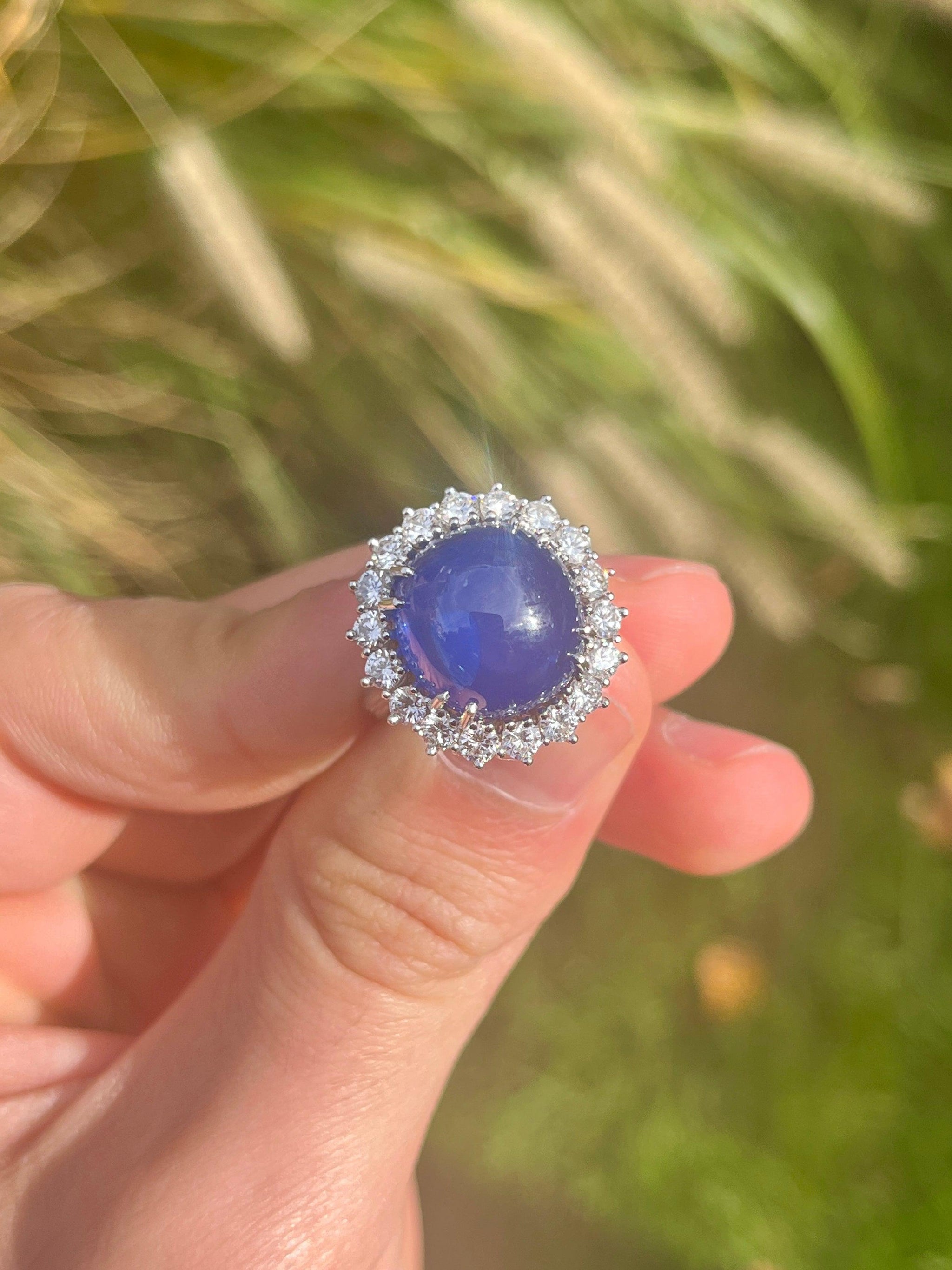 Deep Blue Montana Sapphire Engagement Ring – S. Kind & Co