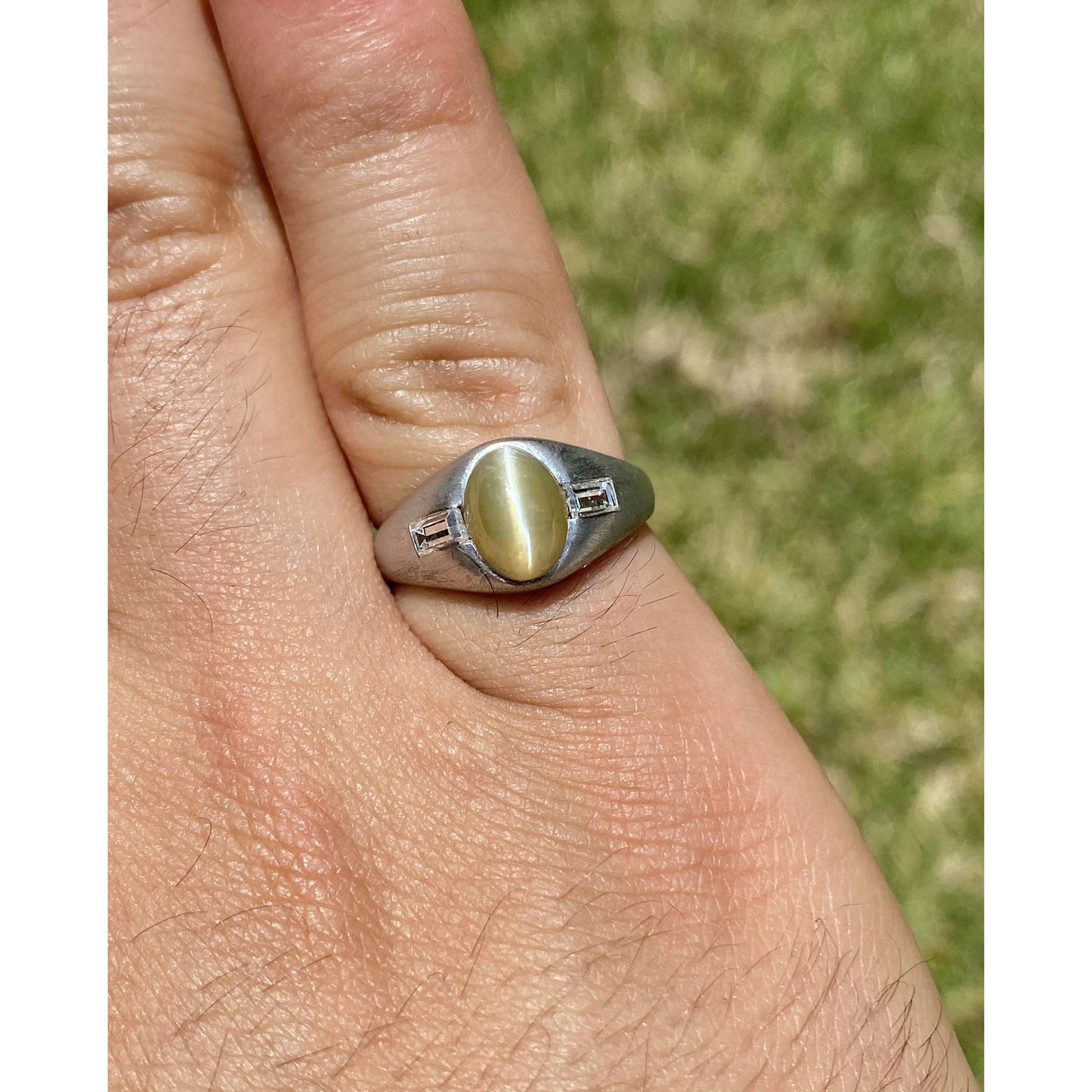 Buy Natural Certified Cat's Eye/lehsunia Rashi Ratan Astrological Purpose  Ring 925 Sterling Silver for Men/ Women Promise Ring Ring Mothers Day  Online in India - Etsy